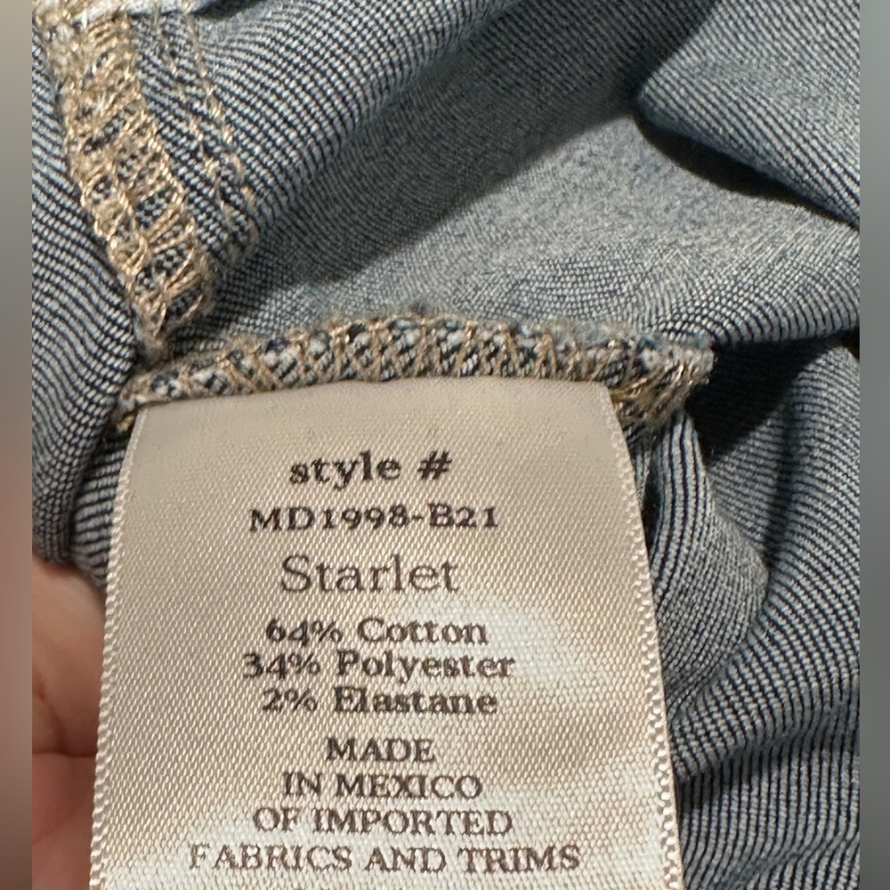 NWT MORRISON “The Starlet” Boot Cut Jeans Mid Rise Dark Wash Size 28 - Picture 7 of 10
